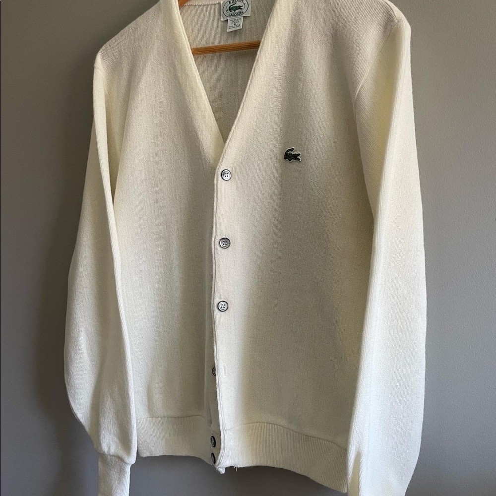 |sold| Vintage izod Lacoste cardigan